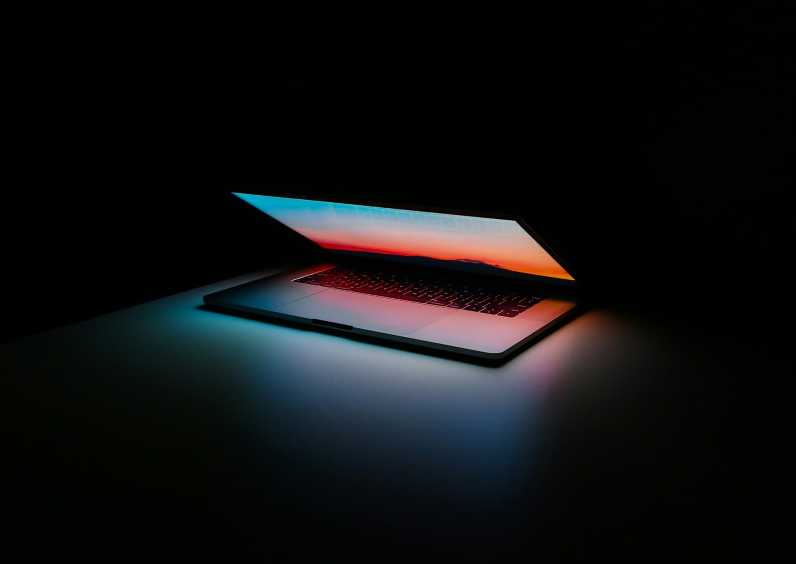 Laptop used to review website performance